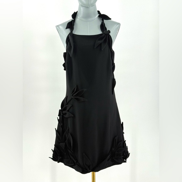 🆕 CULT GAIA 🧿 NWOT Elliana Calla Lily Floral Appliqué Mini, Black - Sz 10 - Picture 12 of 16